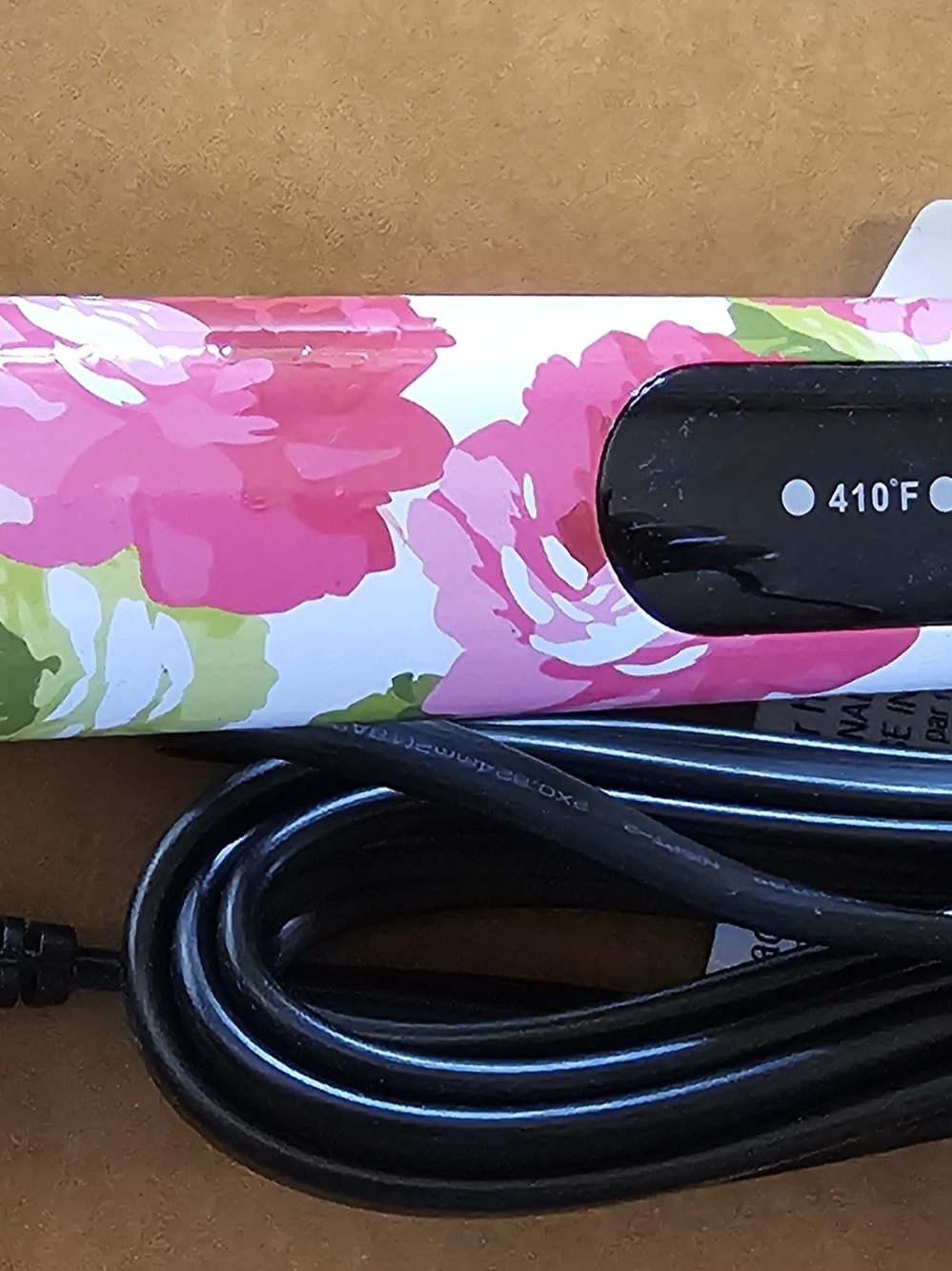 CHI, Pink Floral Ceramic Hair Straightener - 410°F Digital Plate
